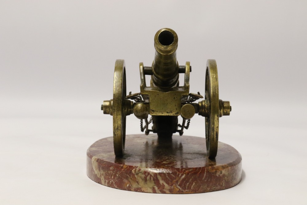 A superb mid-19th century French bronze model canon. View XXIV