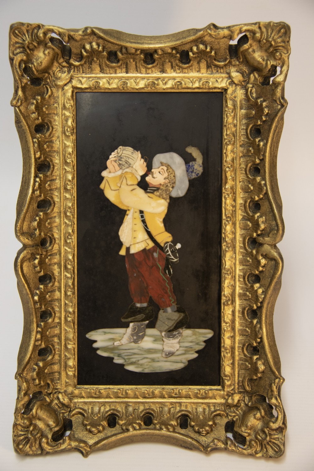 Italian Grand Tour specimen marble Pietra Dura wall plaque View VII