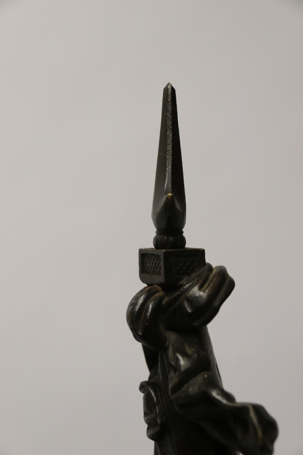 Superb pair mid 19th C bronze knights, Circa 1860 View XXII