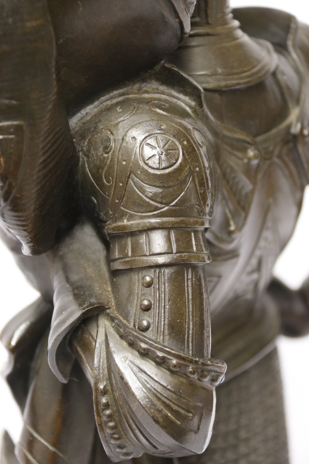 Superb pair mid 19th C bronze knights, Circa 1860 View XXIII