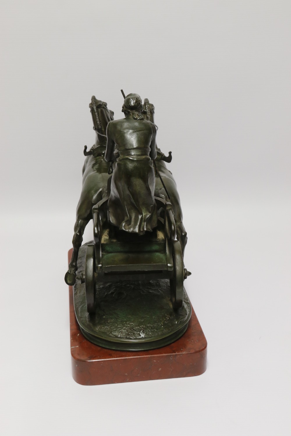 Superb Barbedienne  bronze study of a Grecian Charioteer by Emmanuel Fremiet View V