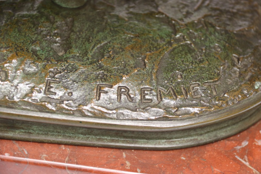 Superb Barbedienne  bronze study of a Grecian Charioteer by Emmanuel Fremiet View XII