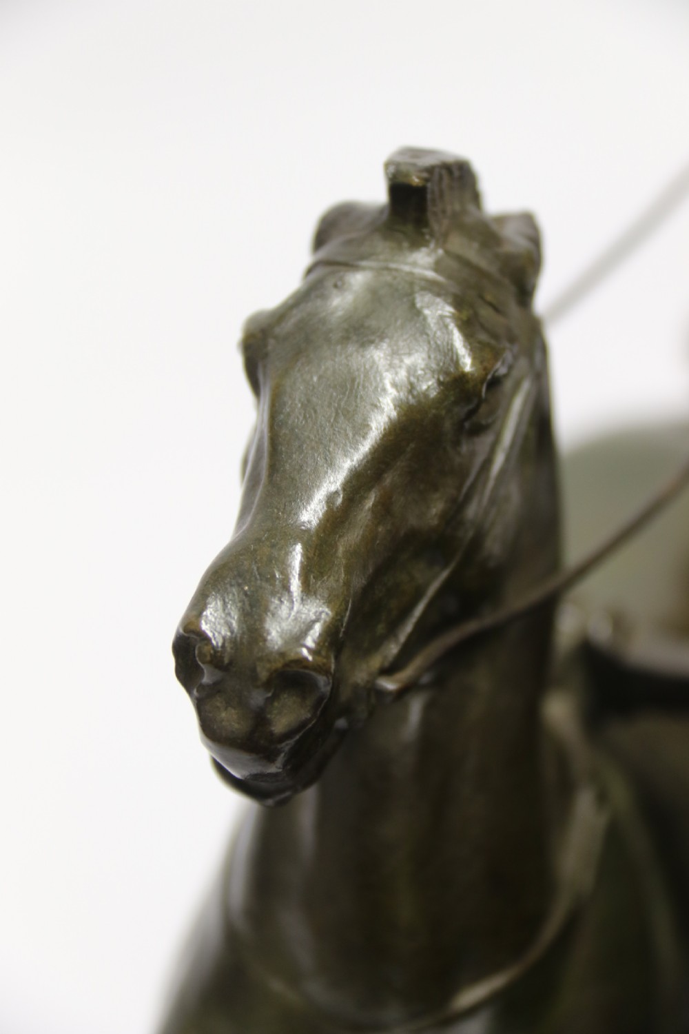 Superb Barbedienne  bronze study of a Grecian Charioteer by Emmanuel Fremiet View XVI
