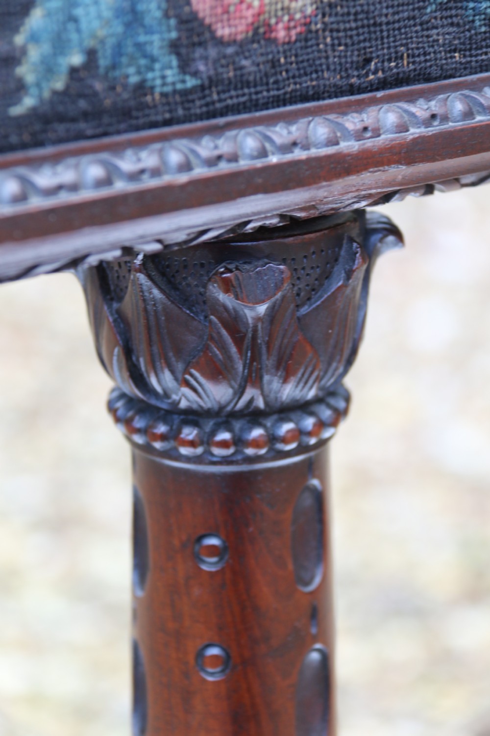 A rare 18th century Chippendale period Pole Screen, Circa 1760 View IX