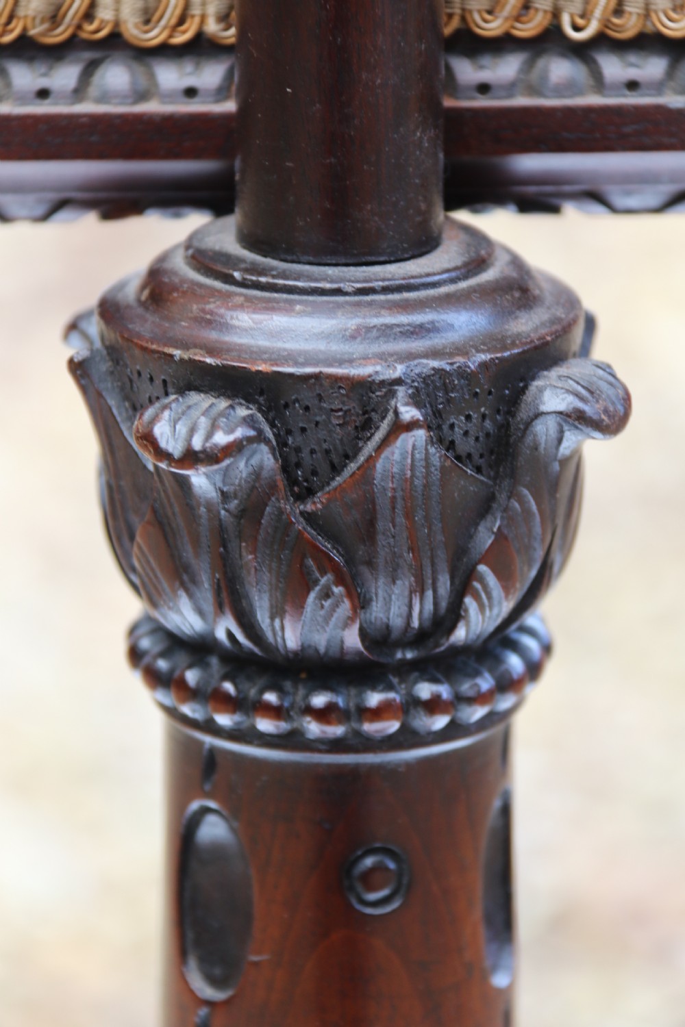 A rare 18th century Chippendale period Pole Screen, Circa 1760 View XVI