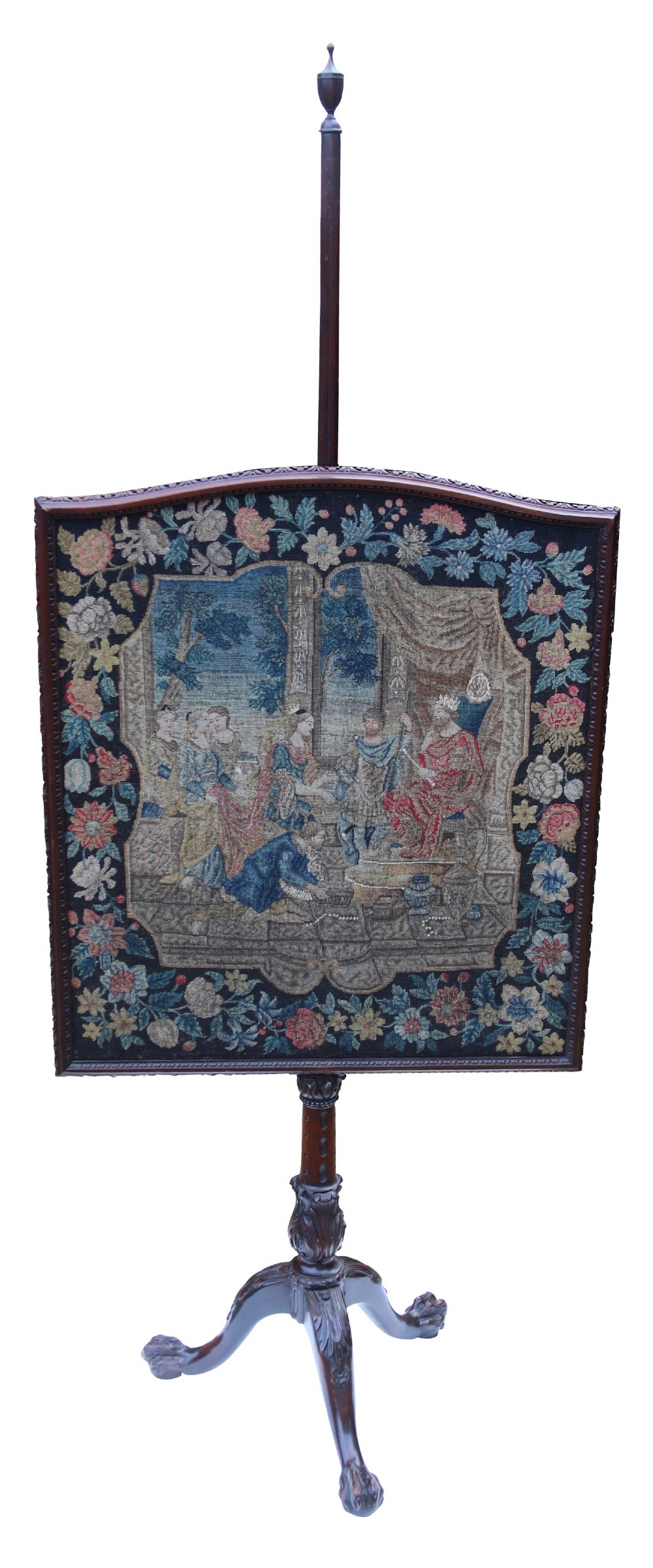 A rare 18th century Chippendale period Pole Screen, Circa 1760