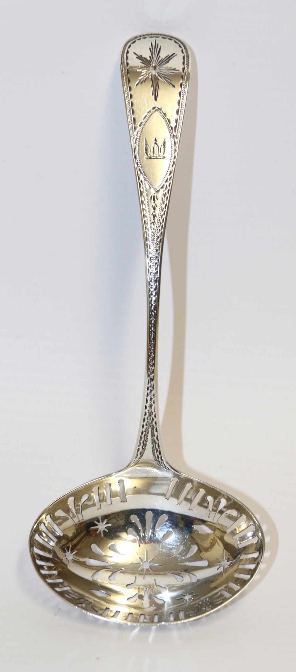A rare George III period Irish Silver Sugar Spoon, Dublin 1810