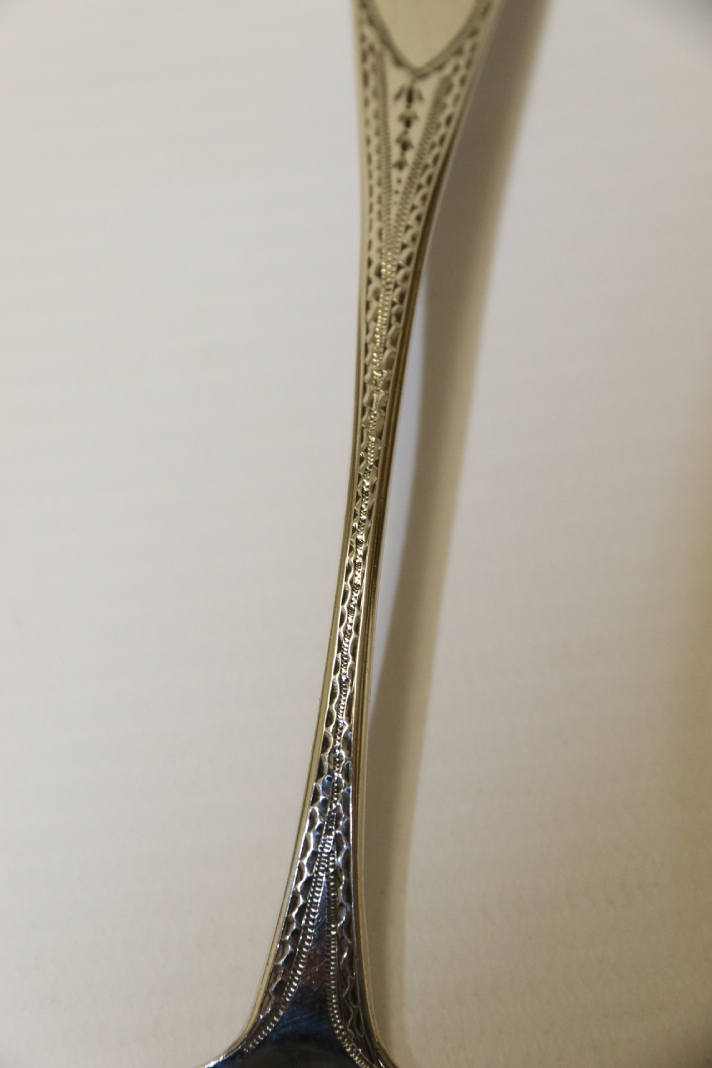 A rare George III period Irish Silver Sugar Spoon, Dublin 1810 View VII