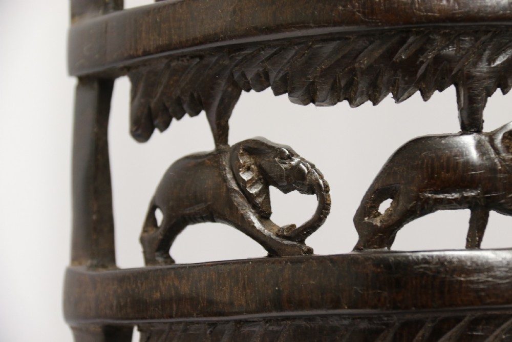 An interesting carved African hardwood hanging panel View II