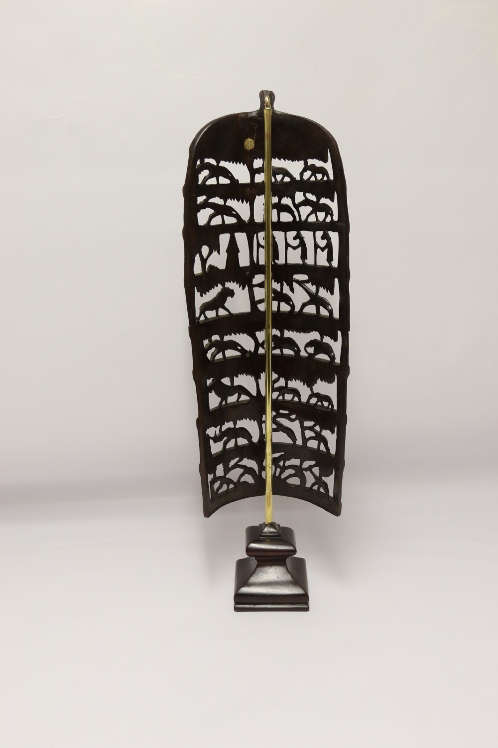 An interesting carved African hardwood hanging panel View X