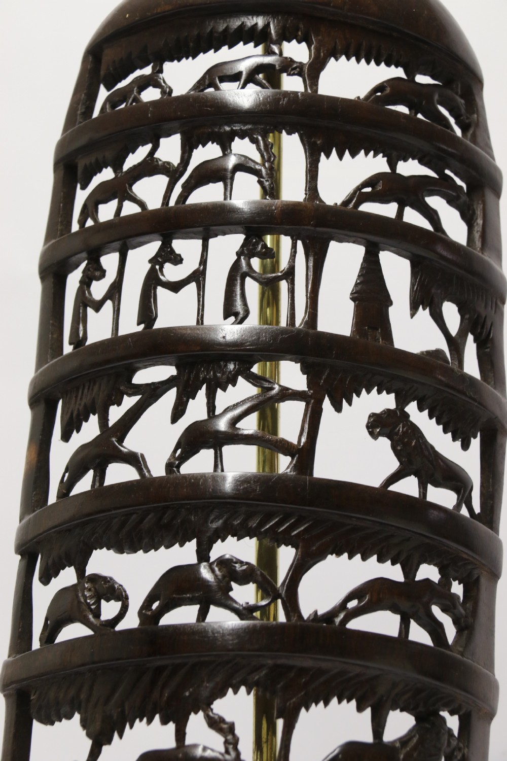 An interesting carved African hardwood hanging panel View XIV
