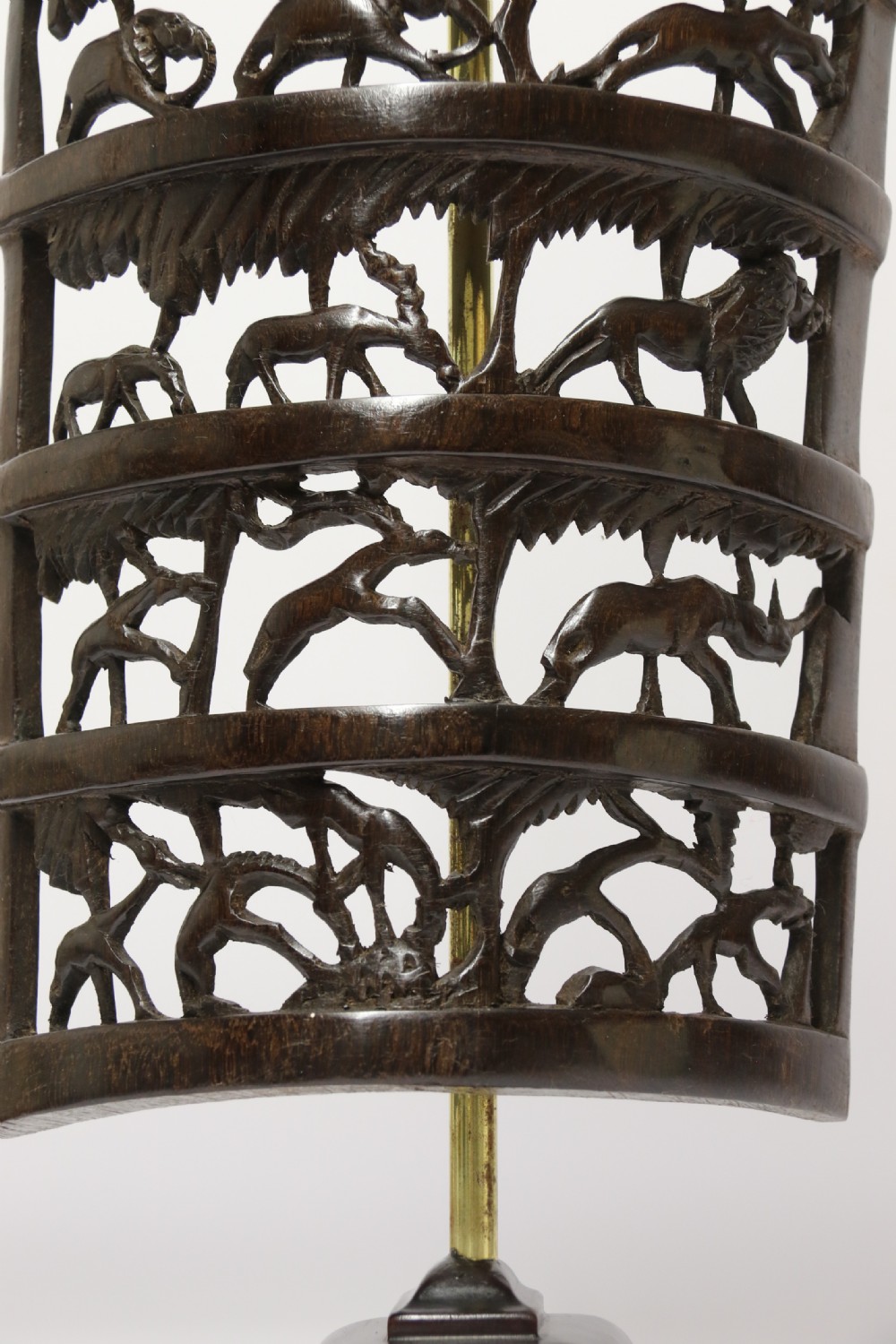 An interesting carved African hardwood hanging panel View XVI