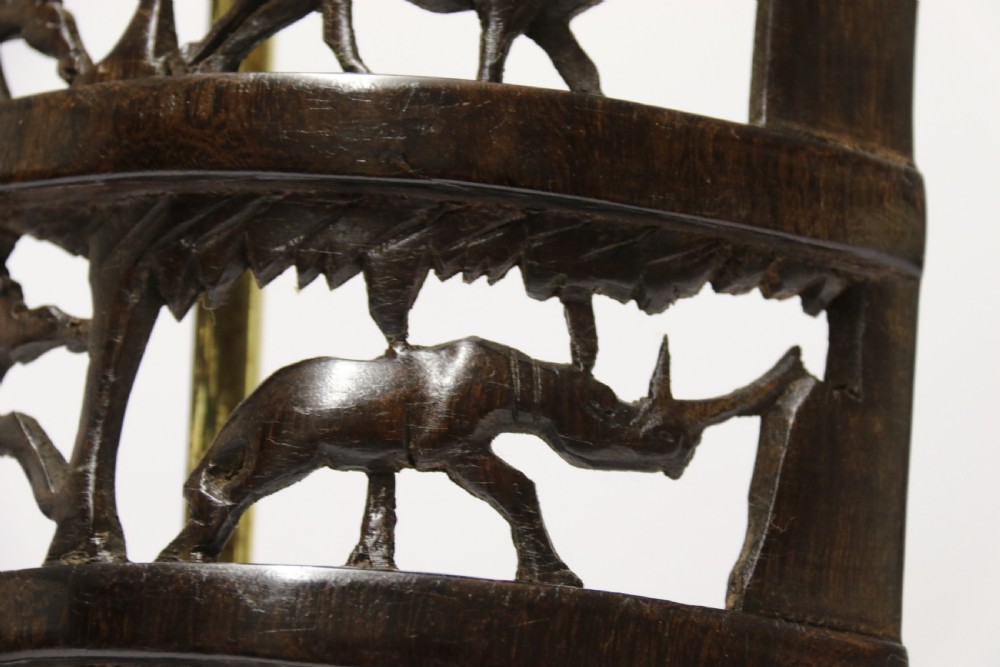 An interesting carved African hardwood hanging panel View XVII