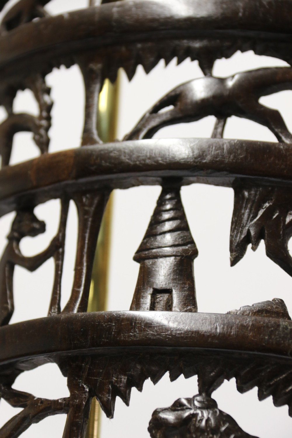 An interesting carved African hardwood hanging panel View XIX