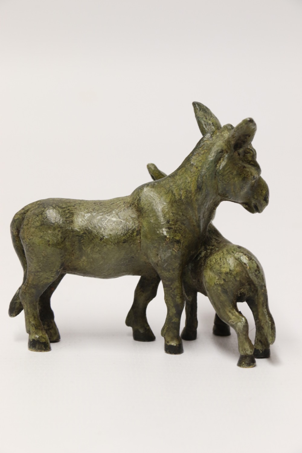 A rare pair of Austrian cold painted bronze Donkeys  View IV