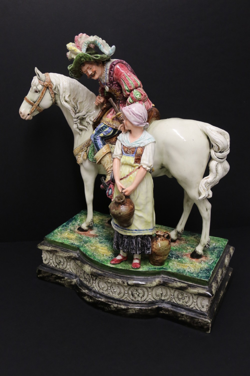 A most impressive large 19th Century Continental Pottery Figure Group View VI