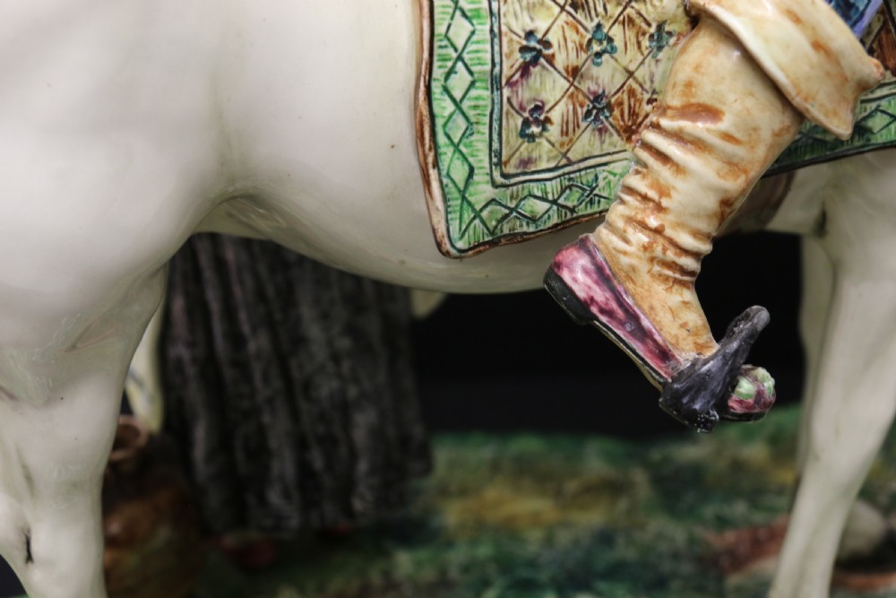 A most impressive large 19th Century Continental Pottery Figure Group View XV