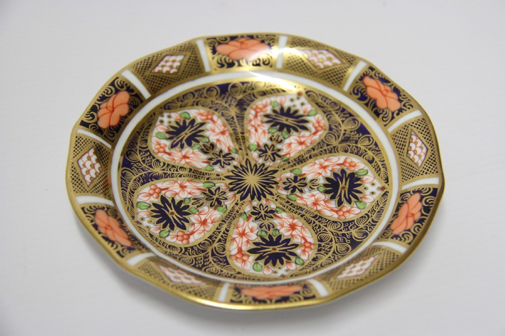 Crown Derby hand painted set of 6 cups and saucers, C 1910 -11 View V