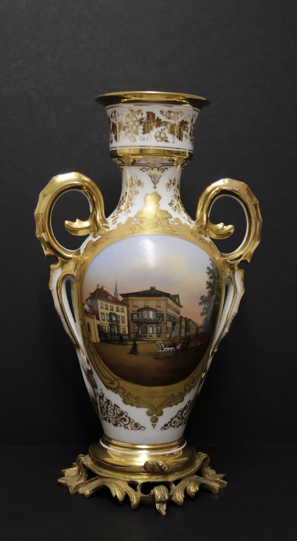 A magnificent 19th century porcelain vase by Thun of Austria, C1850