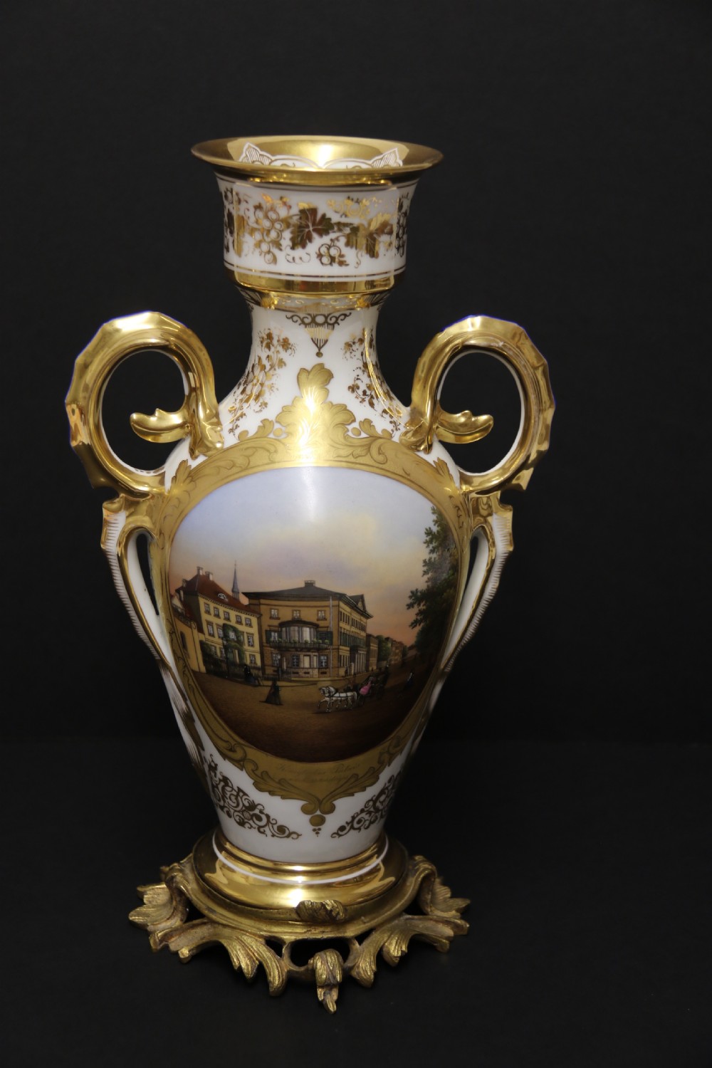 A magnificent 19th century porcelain vase by Thun of Austria, C1850 View VI