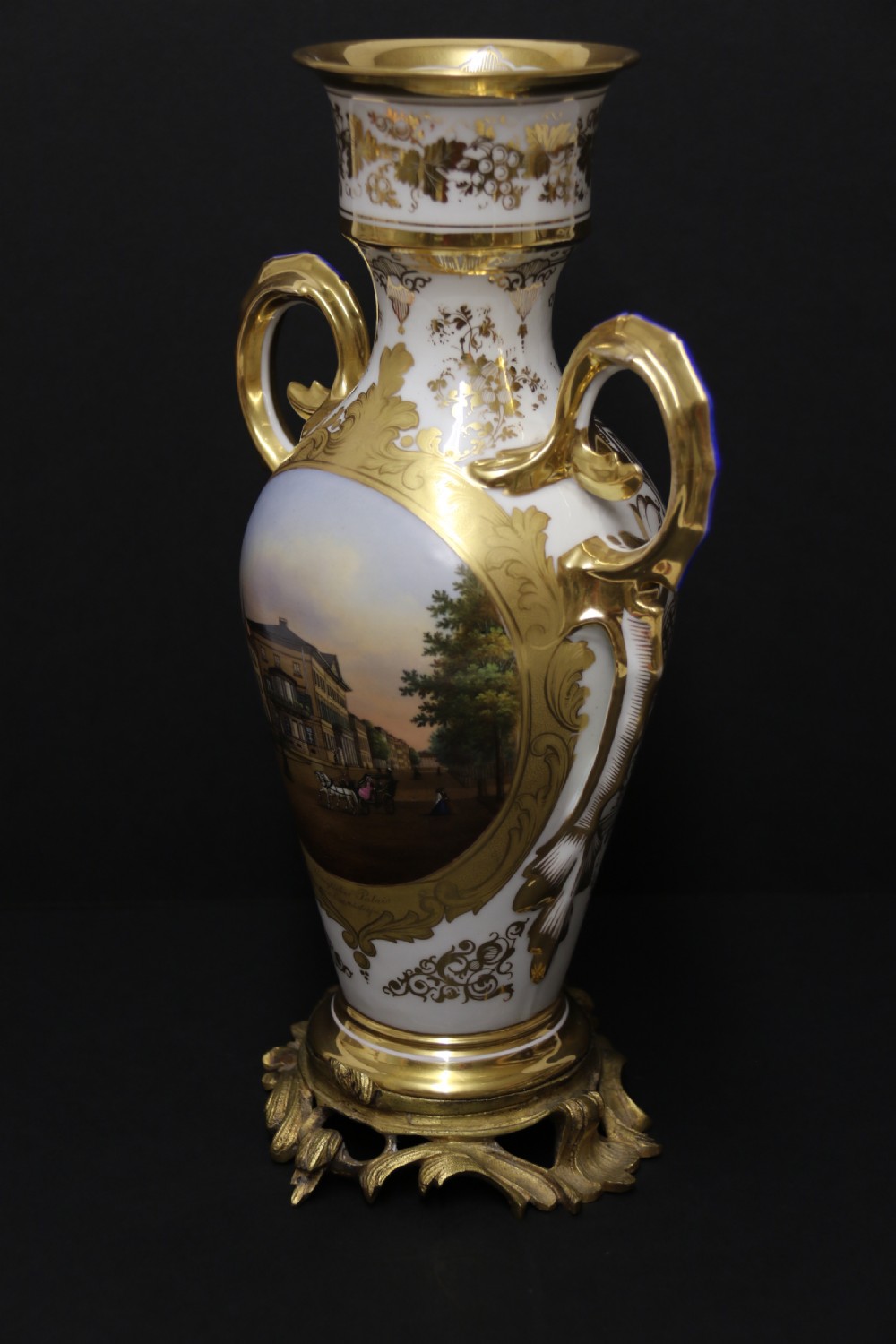 A magnificent 19th century porcelain vase by Thun of Austria, C1850 View VII