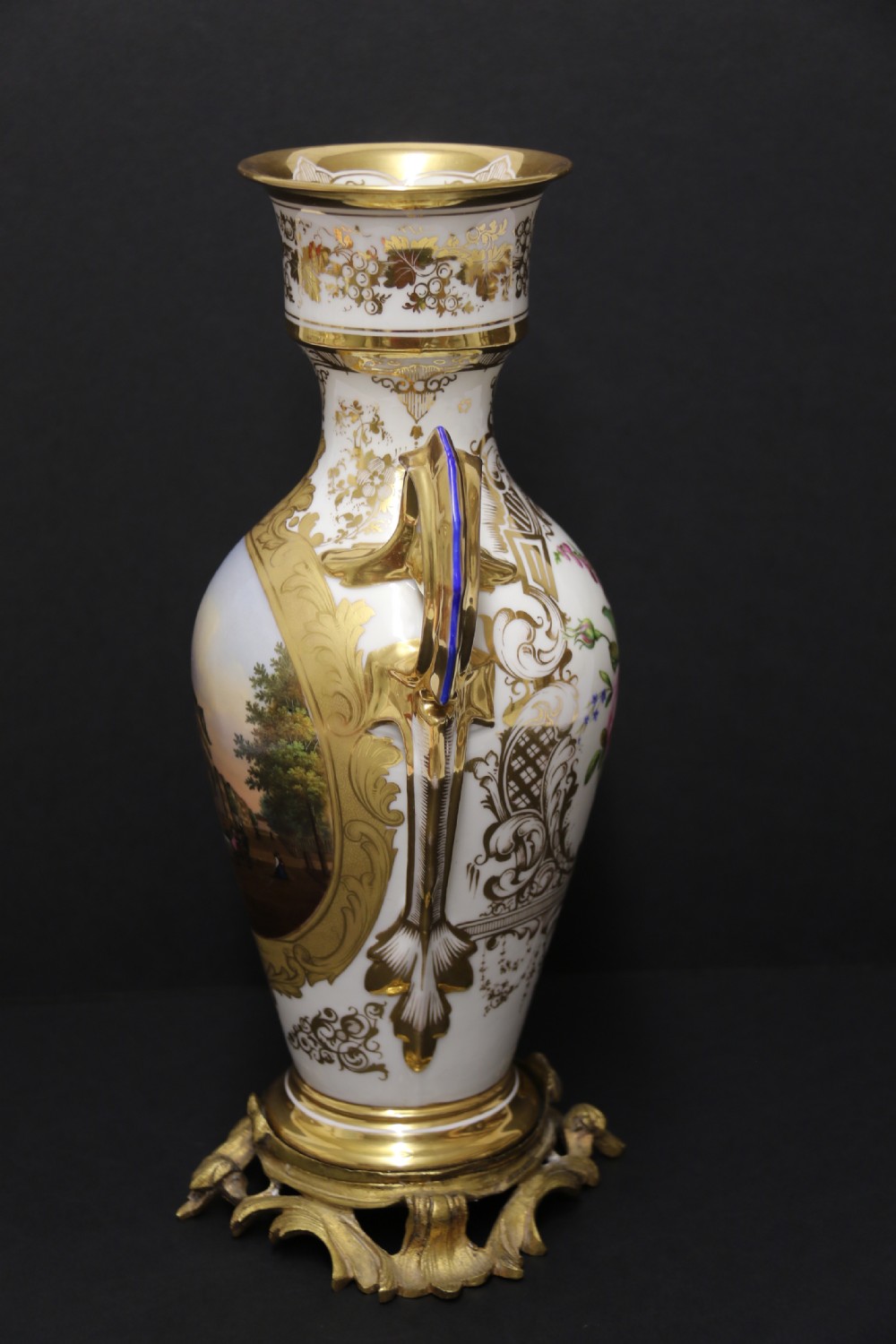 A magnificent 19th century porcelain vase by Thun of Austria, C1850 View VIII