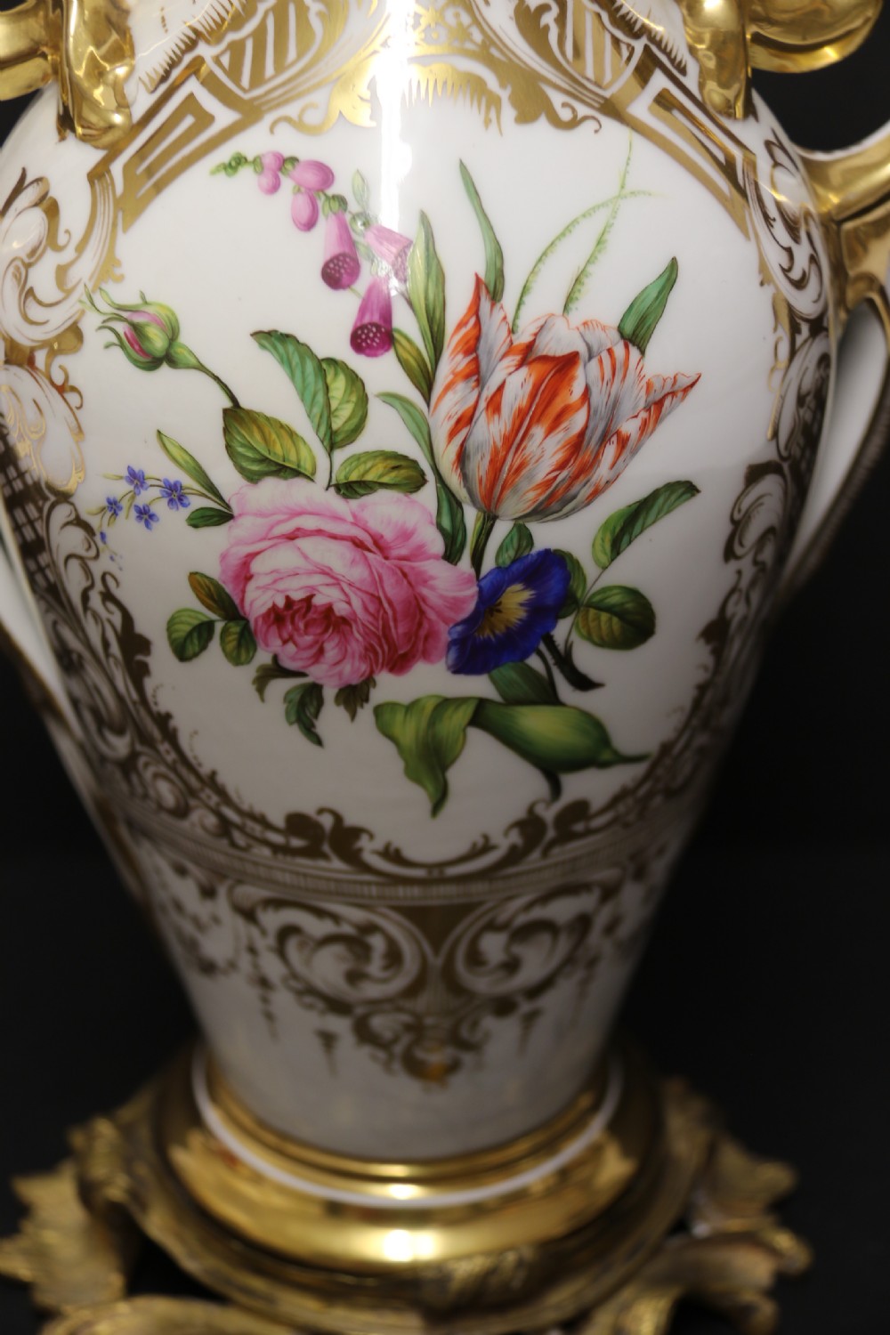 A magnificent 19th century porcelain vase by Thun of Austria, C1850 View IX