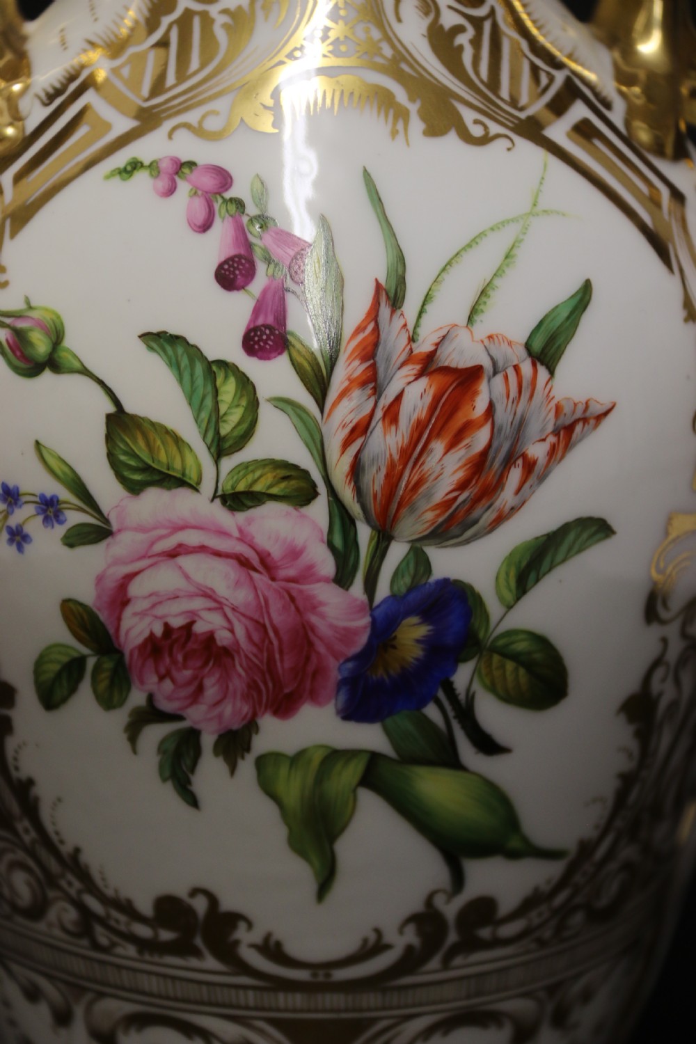 A magnificent 19th century porcelain vase by Thun of Austria, C1850 View XVIII