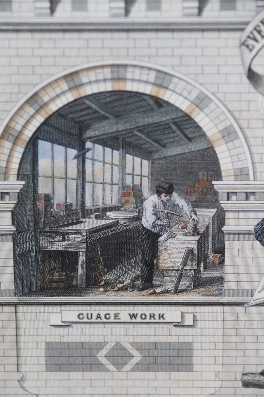 A rare Victorian original framed master builders “ Society of Bricklayers” certificate View XV