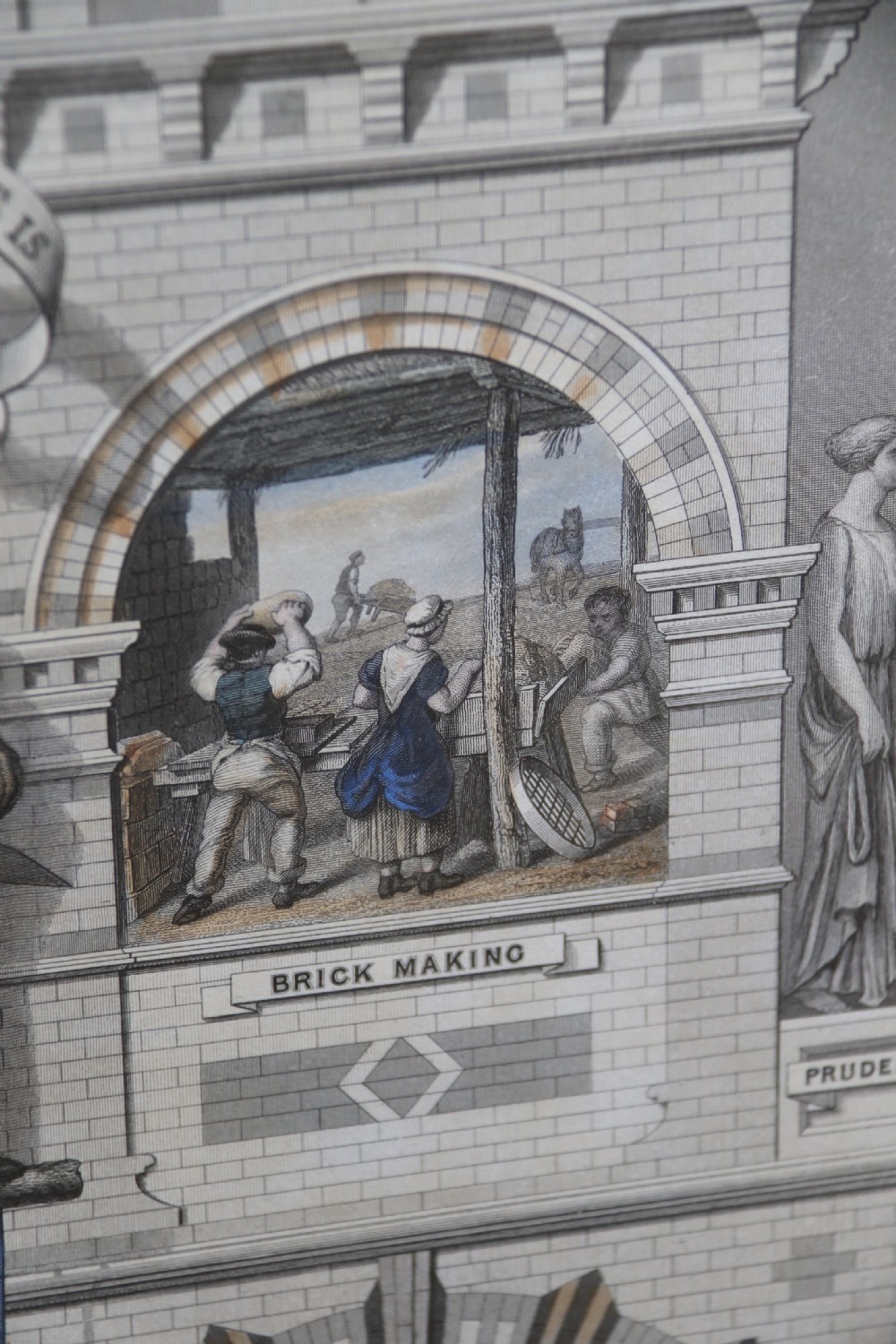A rare Victorian original framed master builders “ Society of Bricklayers” certificate View XIX