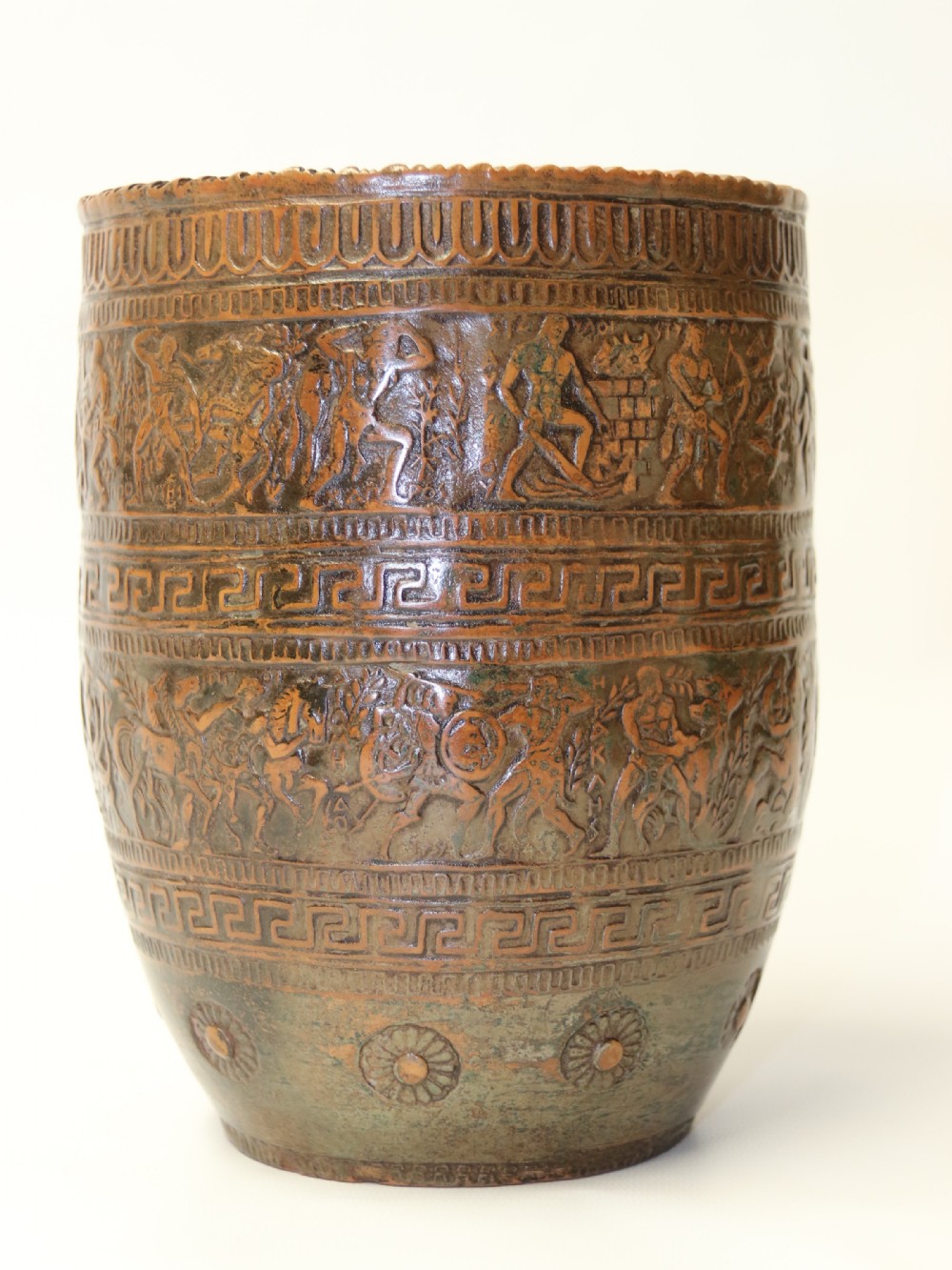 A stylish 19th century Greek terracotta Vase
