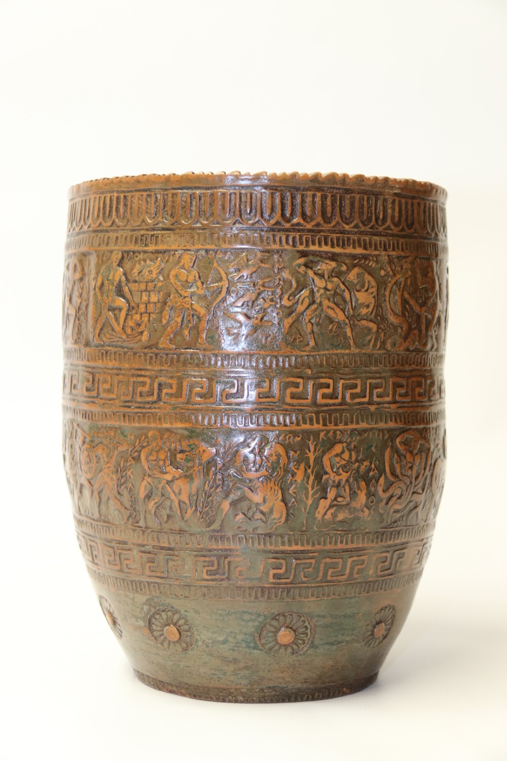 A stylish 19th century Greek terracotta Vase View IV