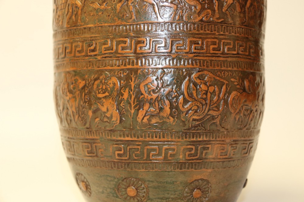 A stylish 19th century Greek terracotta Vase View VI