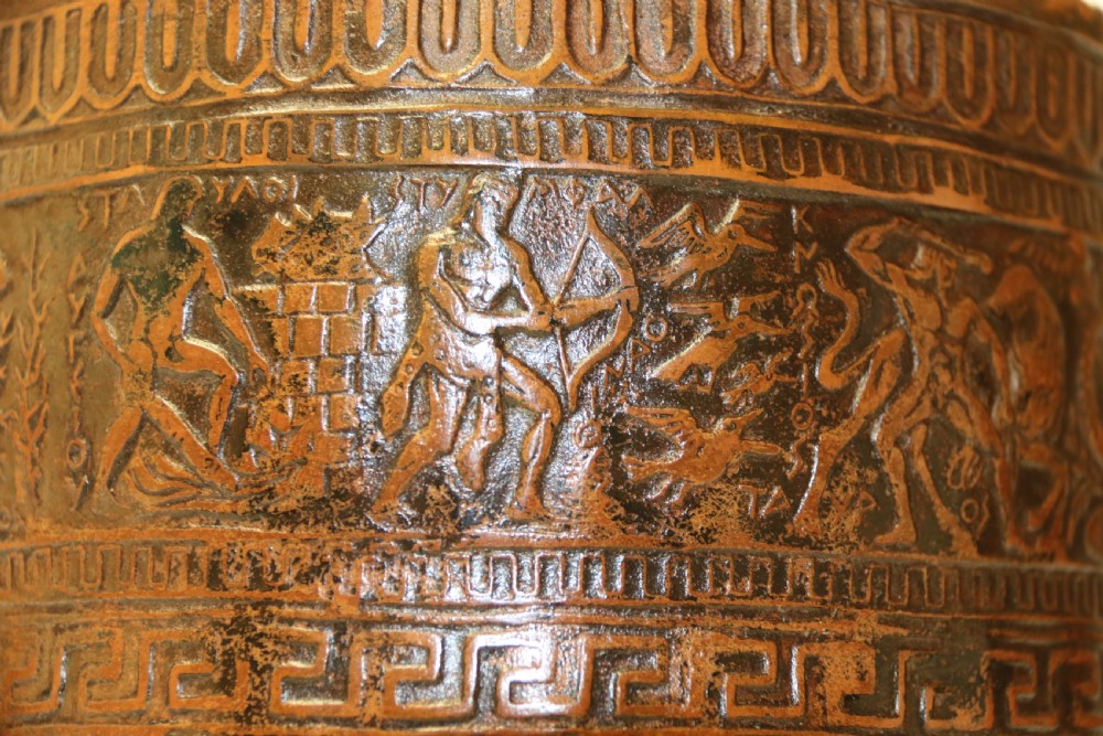 A stylish 19th century Greek terracotta Vase View VIII