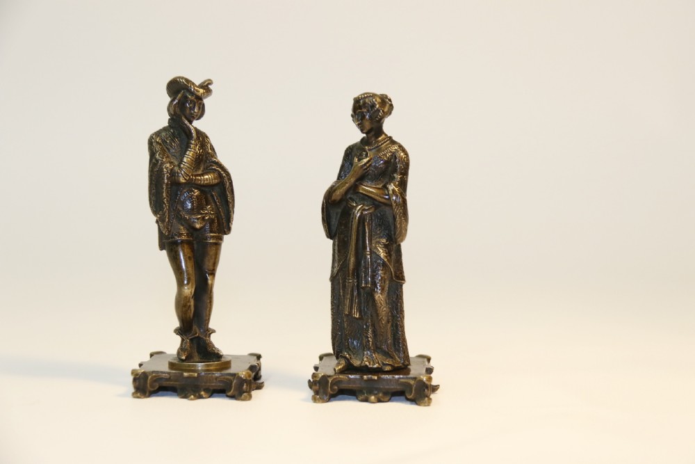A pair of French bronze Wax Seals, C 1850 View II