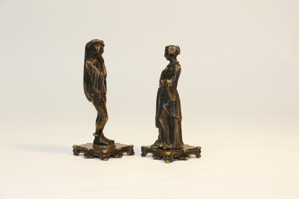 A pair of French bronze Wax Seals, C 1850 View III