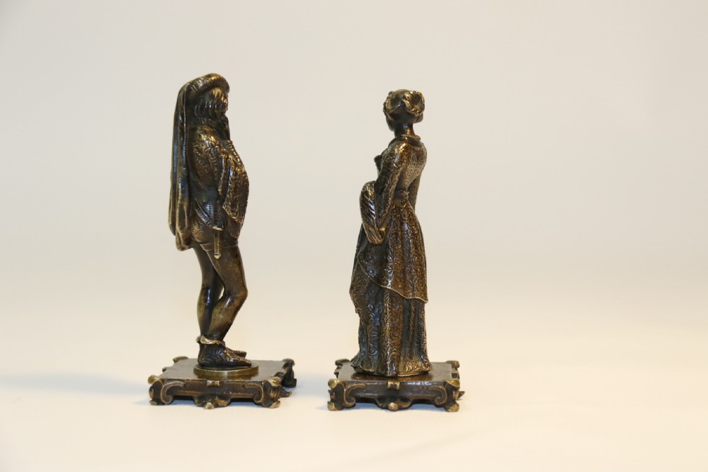 A pair of French bronze Wax Seals, C 1850 View IV