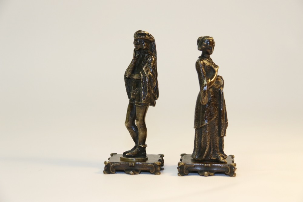 A pair of French bronze Wax Seals, C 1850 View V