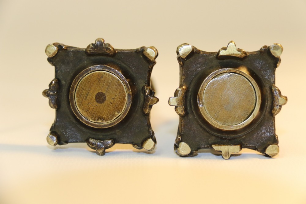 A pair of French bronze Wax Seals, C 1850 View XII