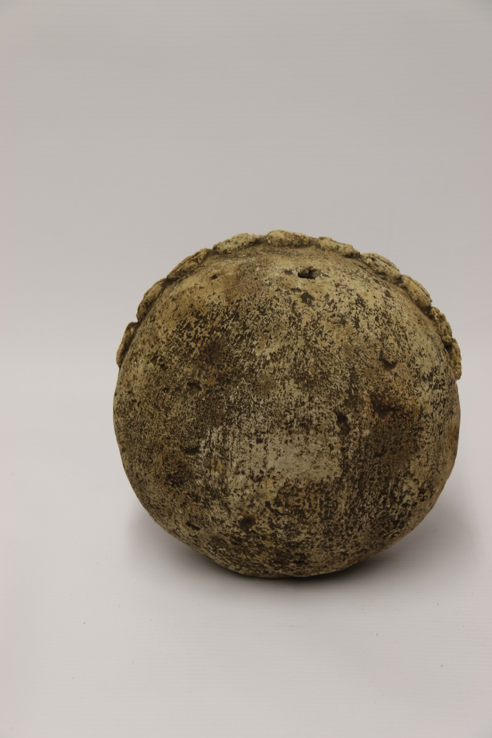 An ancient carved limestone Nomoli figurative pot from the Mende people of Sierra Leone View XIV