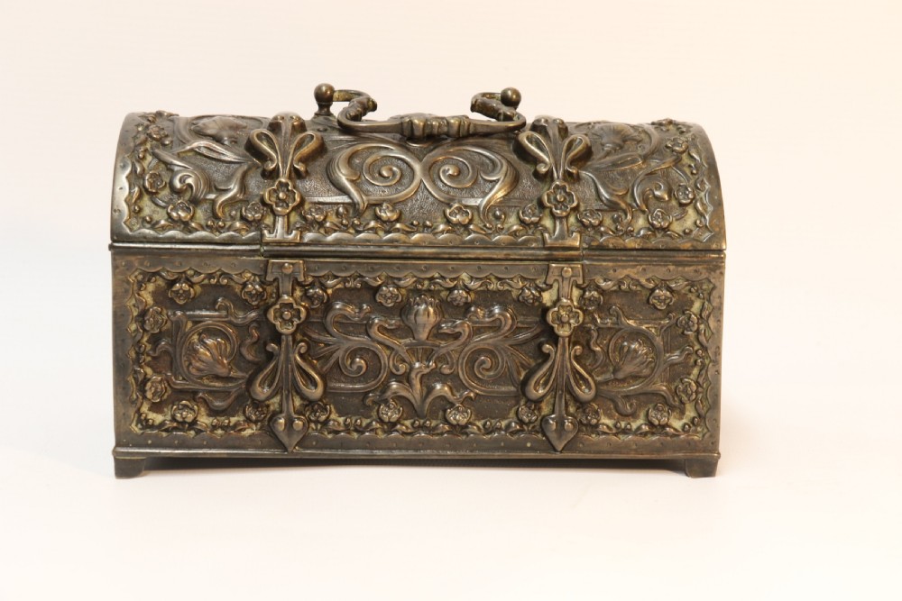 
A  fine French 19th-century bronze Jewel Casket

 View IV