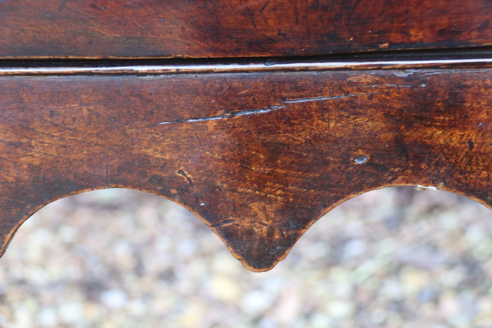 A good late 18th century three drawer oak dresser base   View III
