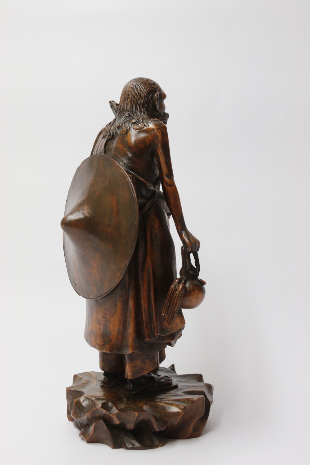 A fine Japanese Meiji period carved hardwood Okimono   View VII