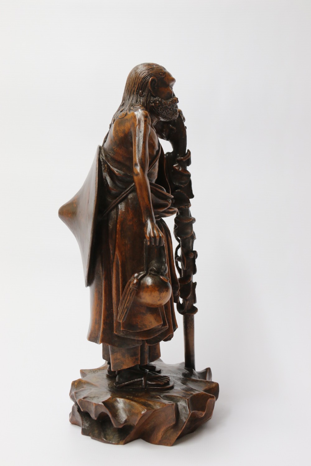 A fine Japanese Meiji period carved hardwood Okimono   View VIII