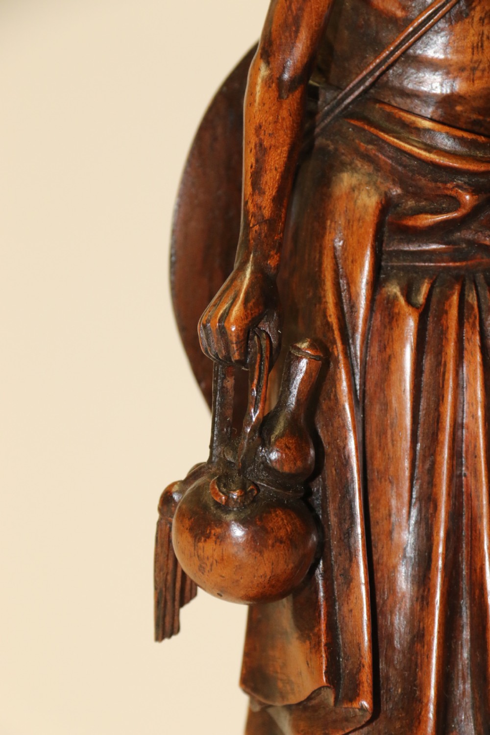 A fine Japanese Meiji period carved hardwood Okimono   View XIII