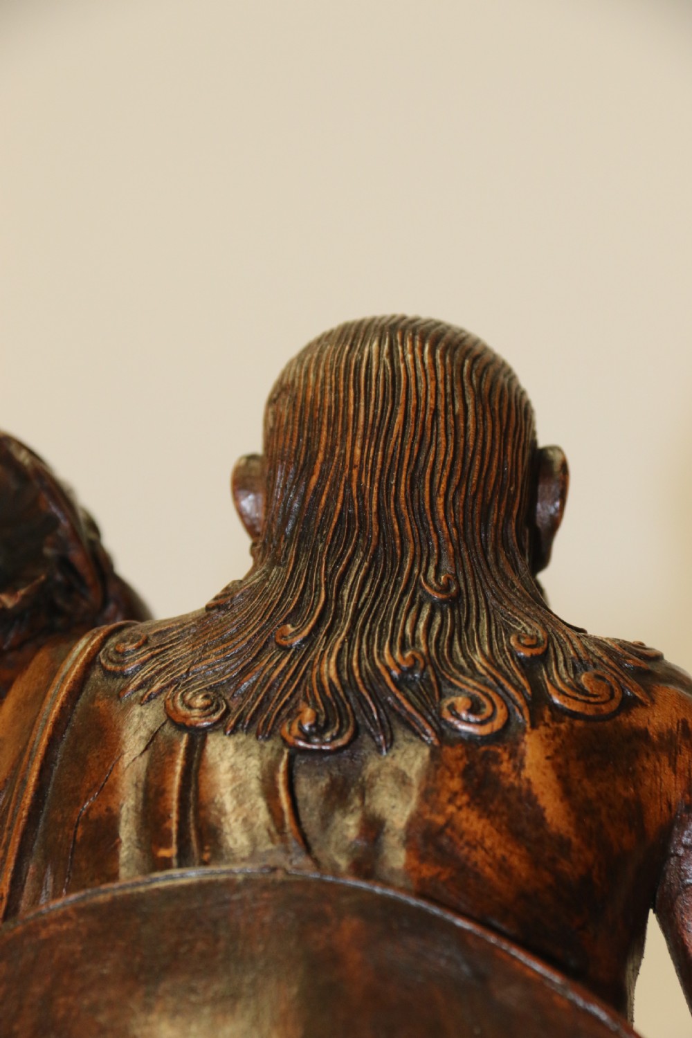 A fine Japanese Meiji period carved hardwood Okimono   View XIV