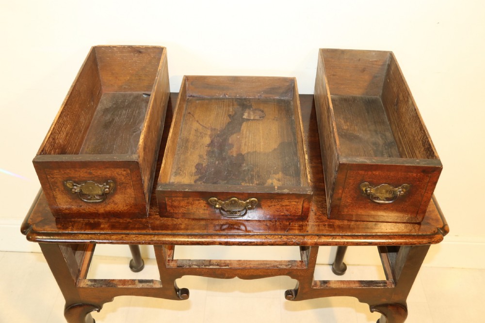 A rare early Georgian Walnut Low Boy, Circa 1730 View VII
