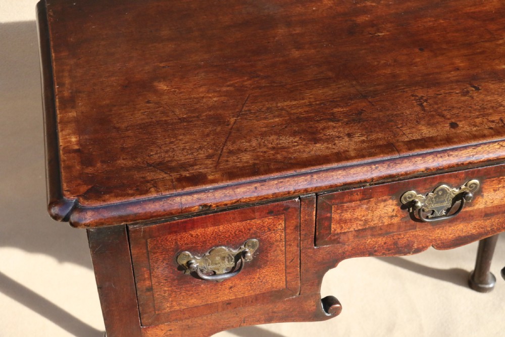 A rare early Georgian Walnut Low Boy, Circa 1730 View XIV
