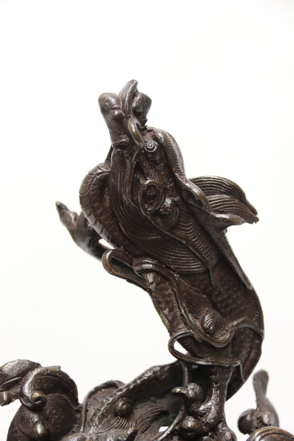 A large and impressive Japanese Meiji period bronze censer View XI