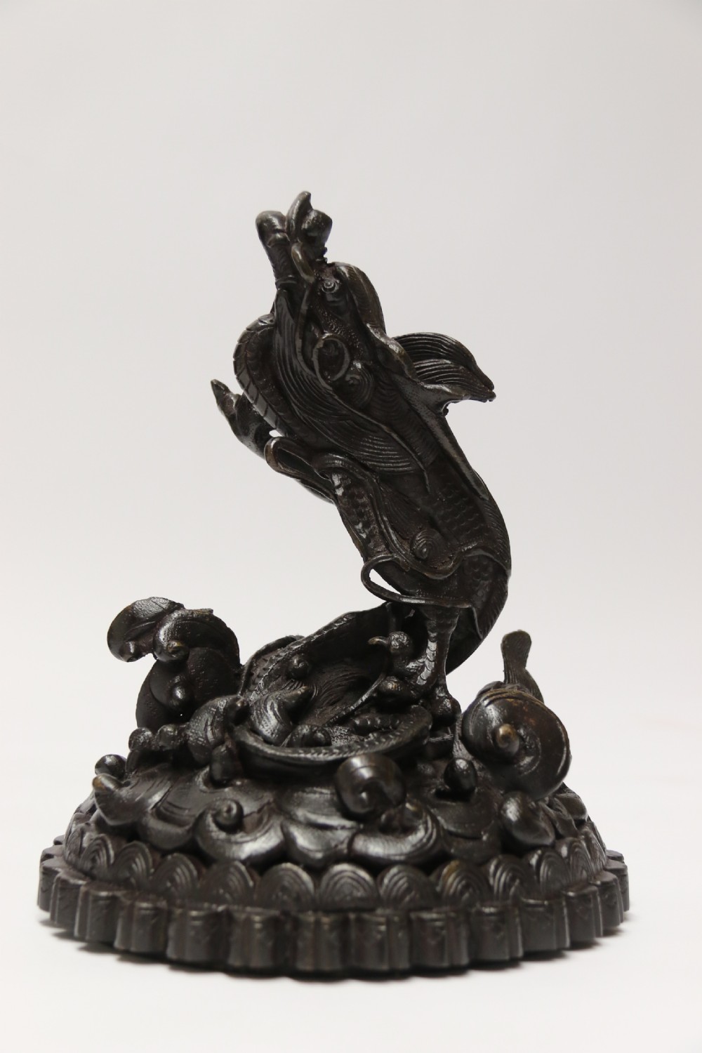 A large and impressive Japanese Meiji period bronze censer View XXIV